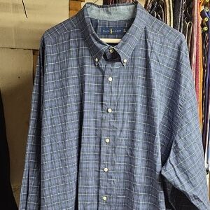 Polo by Ralph Lauren Blue Casual Button Down Shirt